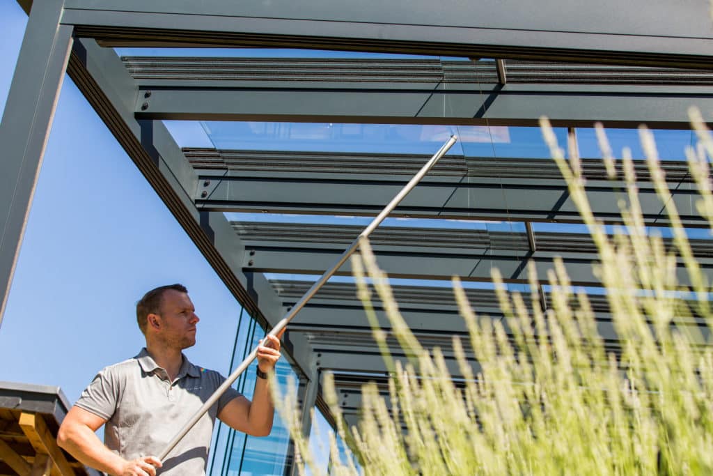 terrassendach reinigung