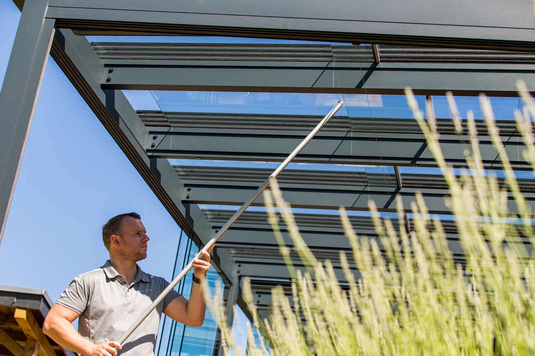 terrassendach reinigung