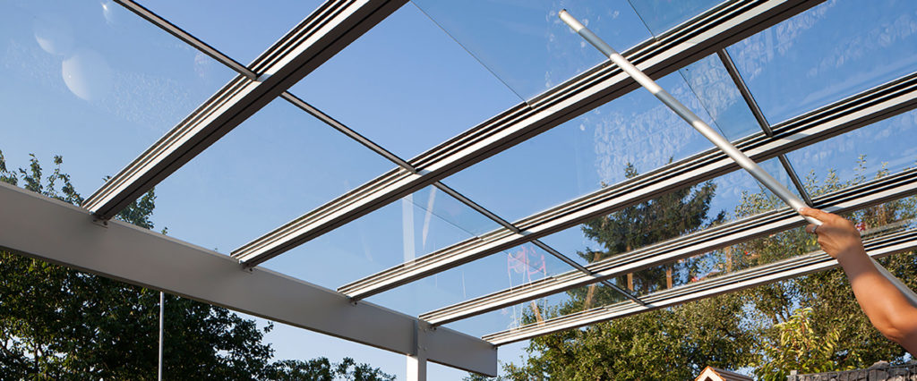 Glasdach für Terrasse